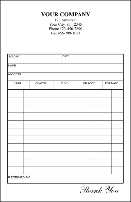 download sales receipt 1